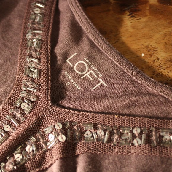 💛LOFT Jeweled Top - Picture 4 of 5